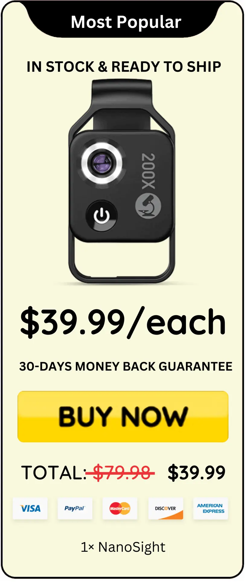 NanoSight offer price