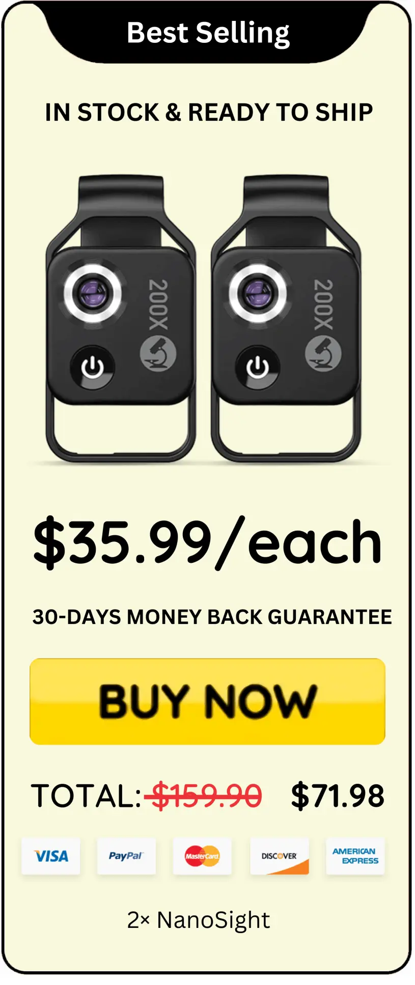 NanoSight offer price