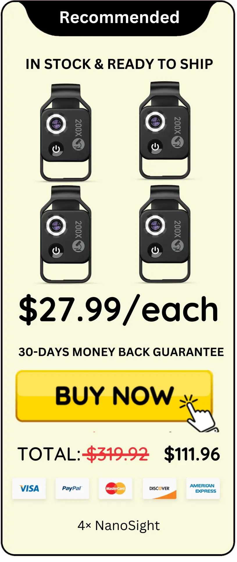 NanoSight offer price